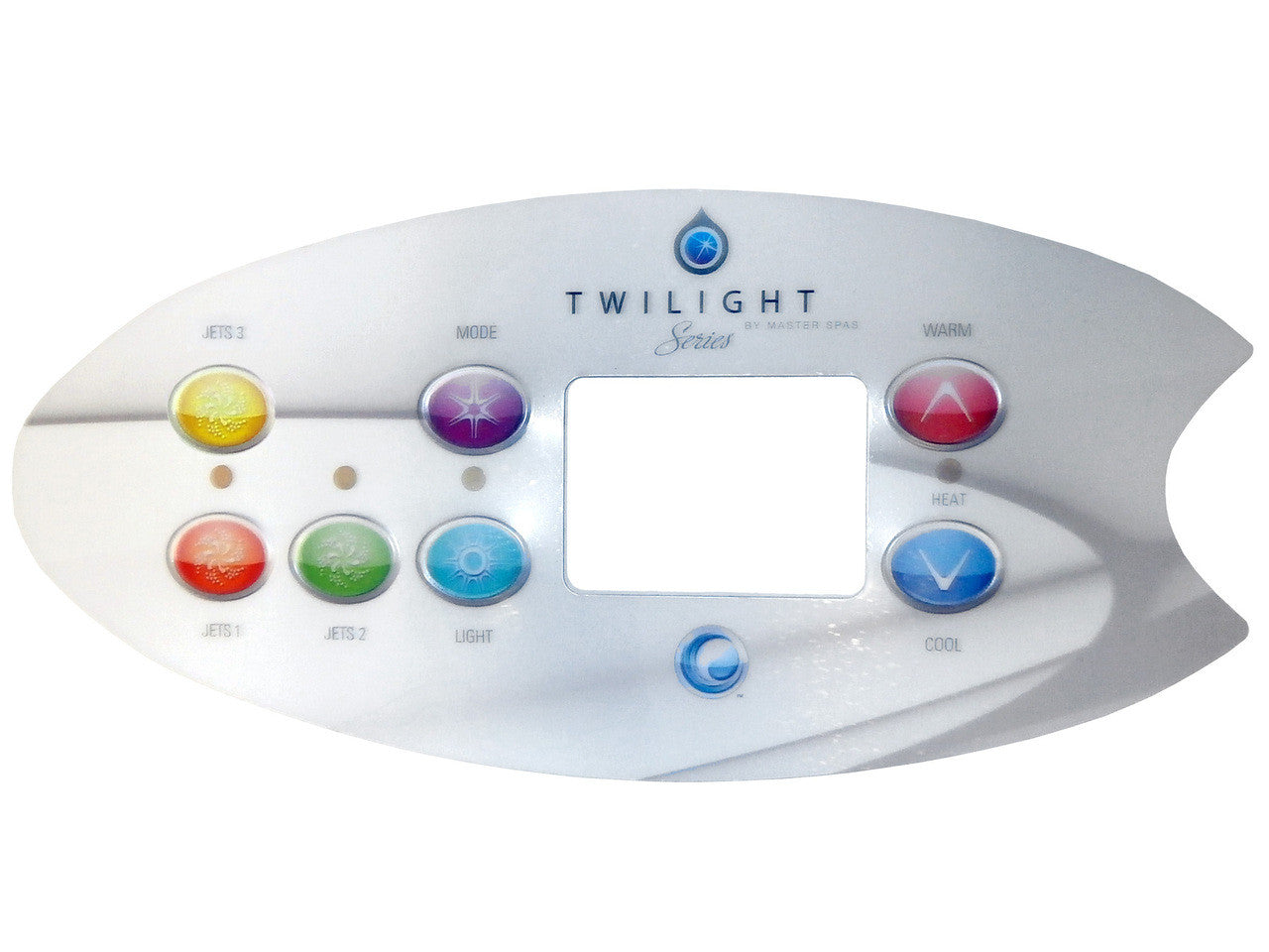 Master Spa - X509042 - 3 Pump Overlay for Twilight Series - Front View