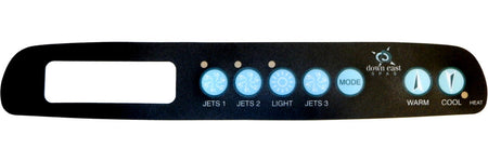 Master Spa - X508055 - Down East 3 Pump 510S Pack Overlay - Front View