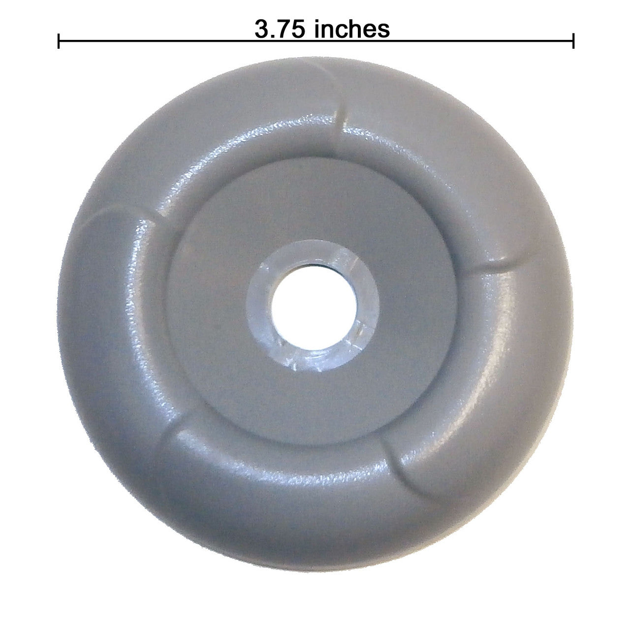 Master Spa - X804181 - Grey Diverter Cap 2003-2007 (for 2 inch Inside Diameter Plumbing) - Top View with ruler