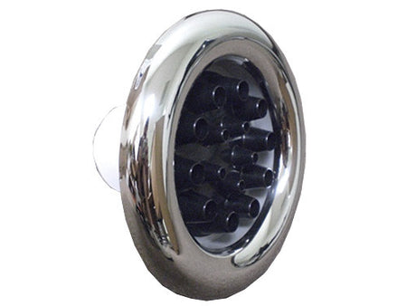 Master Spa - X241175 - 7.5 inch Master Blaster Stainless Steel/Black Jet