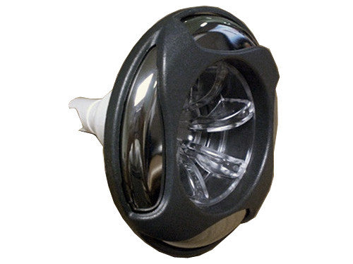 Master Spa - X284618 - 5 inch Waterway LED Power Storm Rifled Threaded DSG Stainless Steel Clear Jet