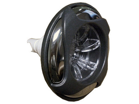 Master Spa - X284618 - 5 inch Waterway LED Power Storm Rifled Threaded DSG Stainless Steel Clear Jet