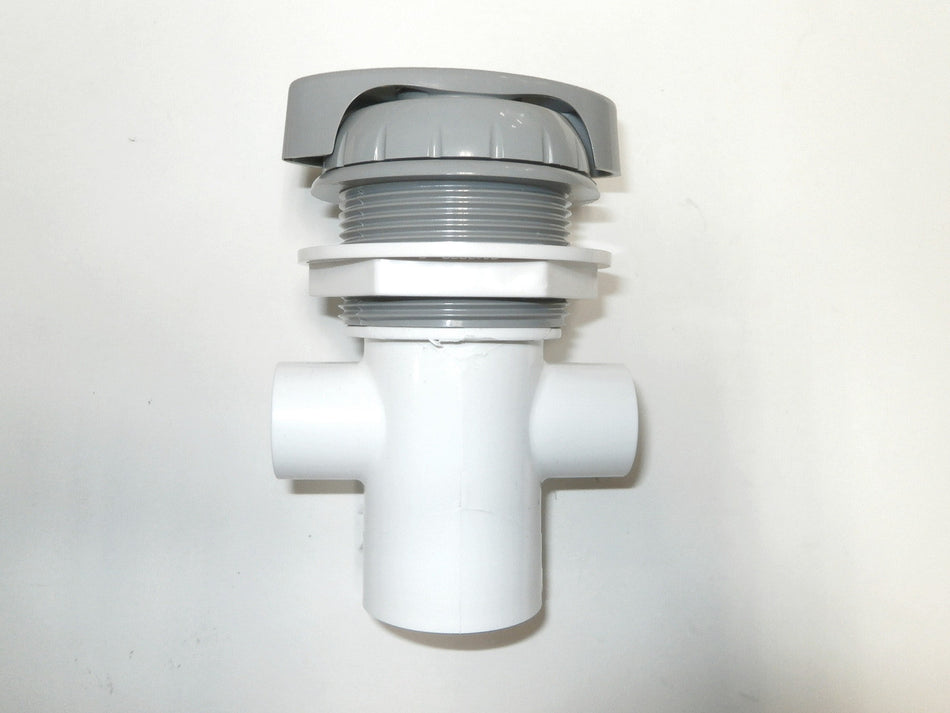 Master Spa - X279630 - .5 inch Gray Waterfall 3 Way Diverter Valve - Side View
