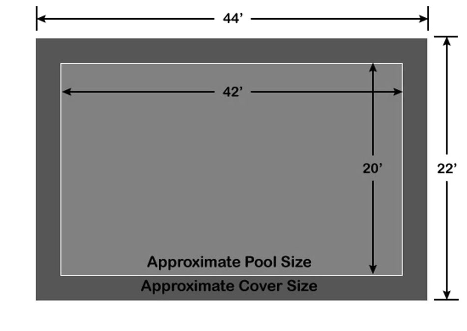 20' x 42' - Ultra-Loc III Solid Gray In-Ground Pool Safety Cover