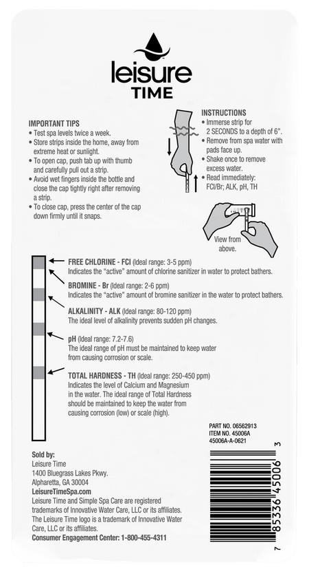 Master Spa - Leisure Time - Test Strips 