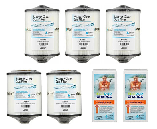 H2X & Michael Phelps Swim Spas EPR Filter Set - (2) X268549 - PMA-R4 - (2) X268532 - PMA-EPR - (3) X268542 - PWW50P3