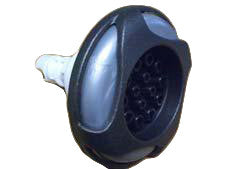 Master Spa - X284645 - 4" Waterway Poly-Storm Multi-Massage Grey/Black DSG Jet