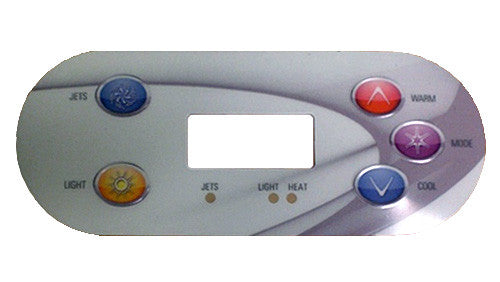 Master Spa - X509047 - Spa Overlay - Twilight, 1 Pump, 5 Button Overlay - Front View