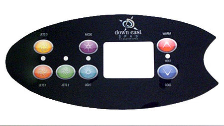 Master Spa - X509050 - Down East 3-Pump, 7-Button Overlay 2010 (X509050) - Front View