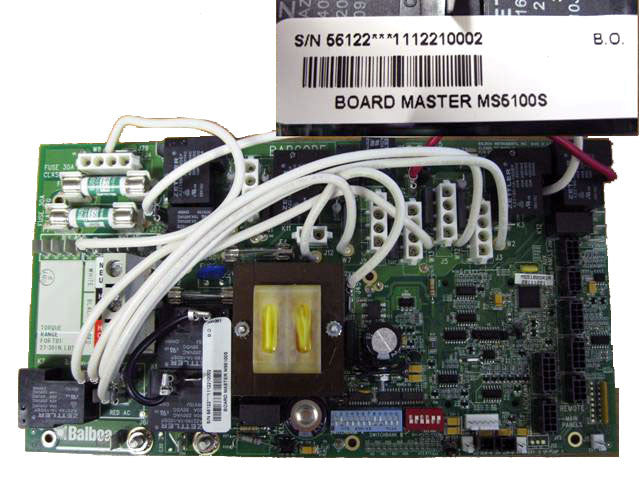 Master Spa - X801128 - Balboa Equipment MS5100S PC Circuit Board - Front View