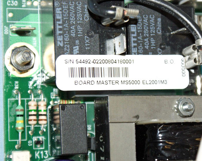 Master Spa - X801095 - Balboa Equipment MS5000 PC Board Starting 2006 - Front View