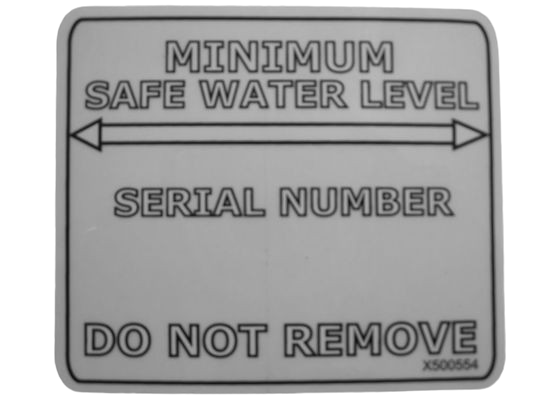 Policy Level Sticker Master Spa - Minimum Water Level Sticker – SuntekOnline