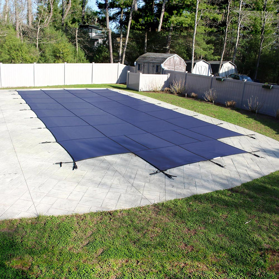 HPI Yard Guard Aquamaster Solid + Pump - Pool Size 16' x 36' with 4' x 8' Center End Step