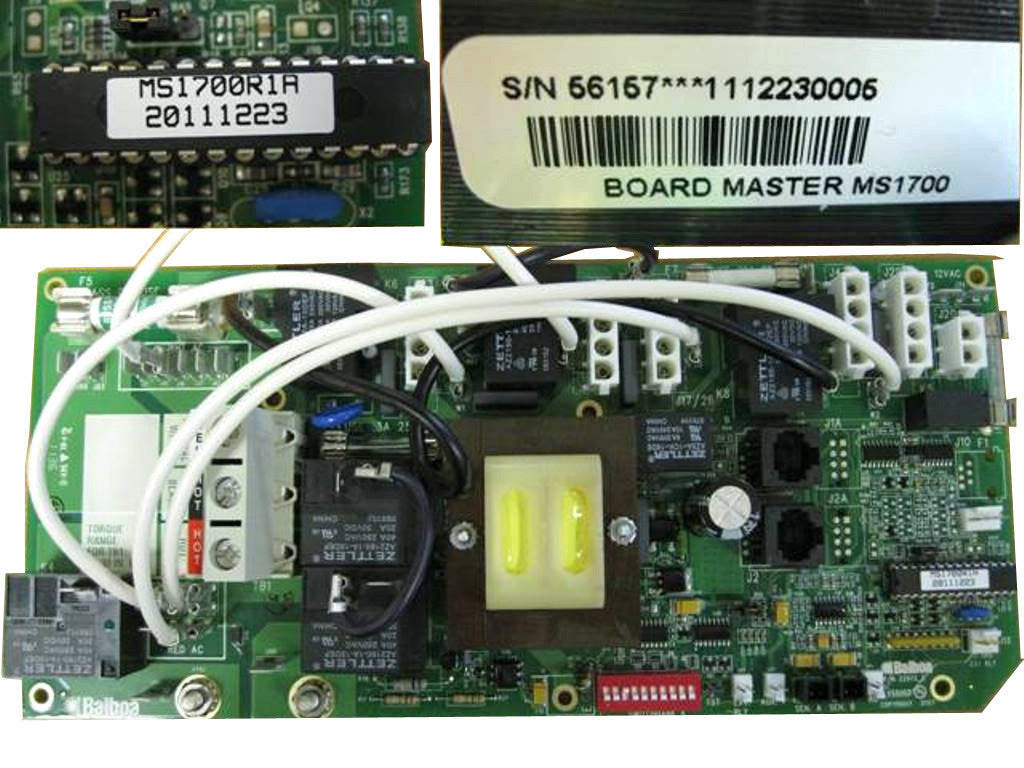 Master Spa - X801126 - Balboa Equipment MS1700 Circuit Board