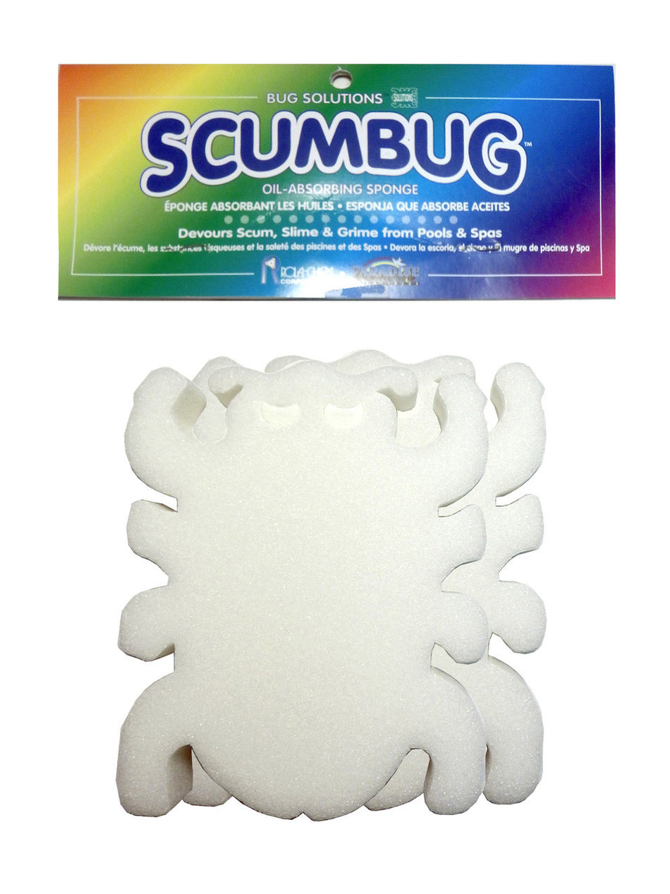 Master Spa - SCUMBUG2 - Scum Bug Oil Absorbing Sponge 2 Pack for Pools and Hot Tubs - Front View
