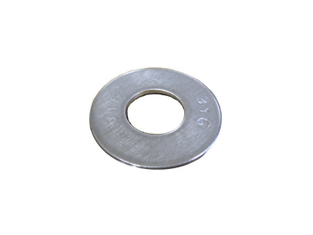 Master Spa - X804306 - .5 inch Stainless Steel 316  Flat Washer  - Top View

