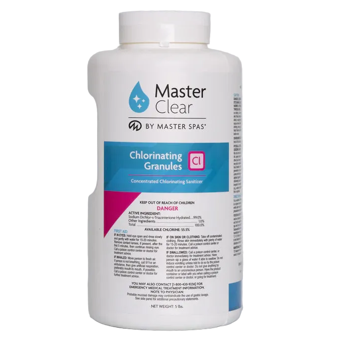 Chlorinating Granules 5lbs Front