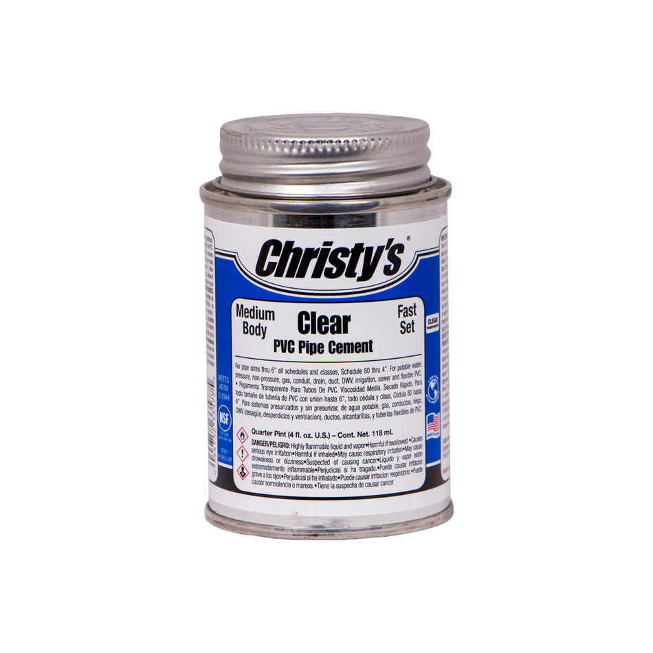 Master Spa - Christy's Clear Medium PVC Pipe Cement