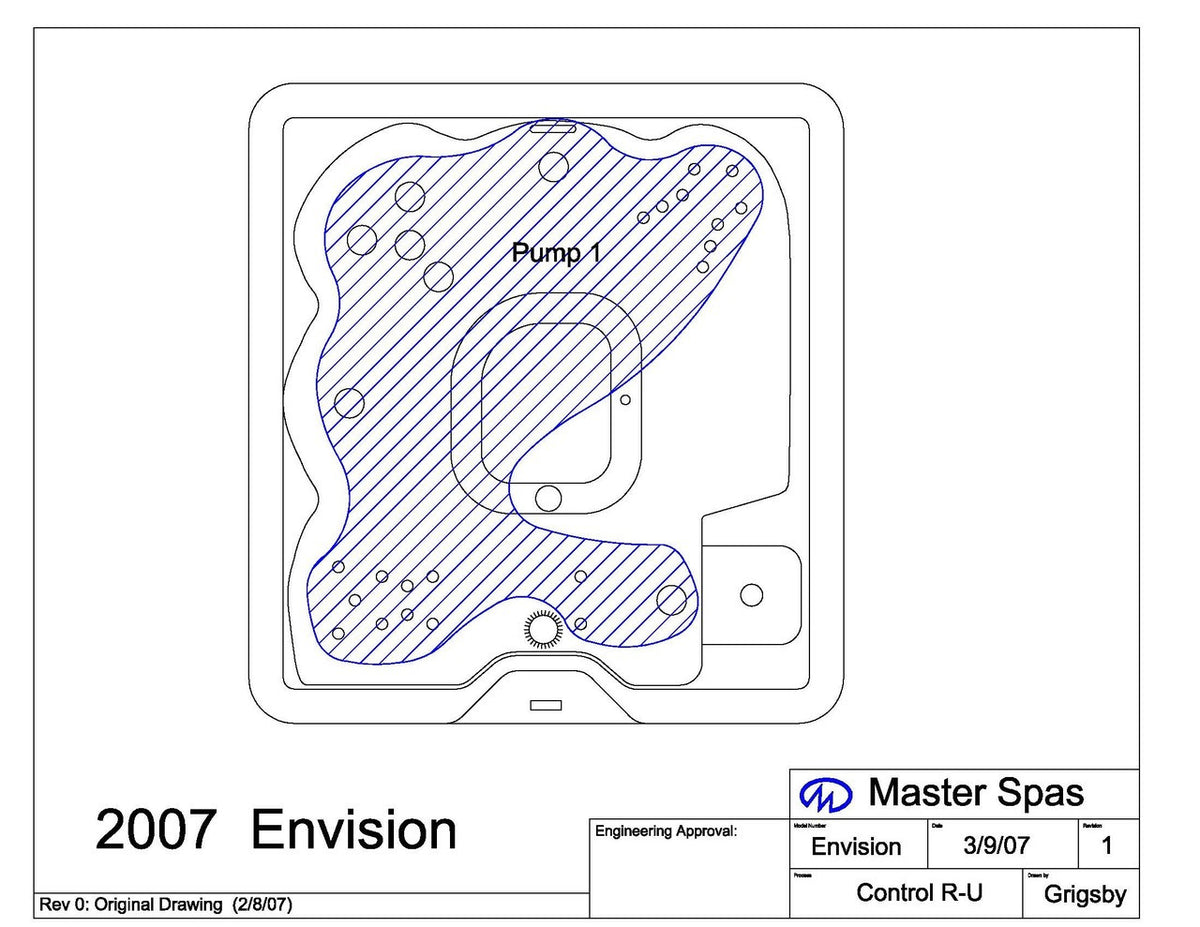 Master Spa - 2007 Envision Spa Diagram