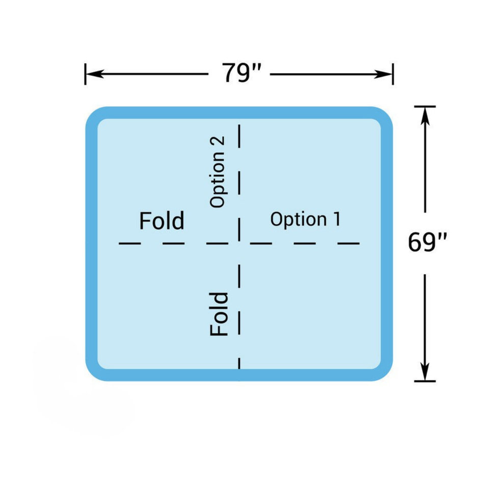 6.5' x 6.5' - Hot Tub Cover for Master Spas - 78" x 78"