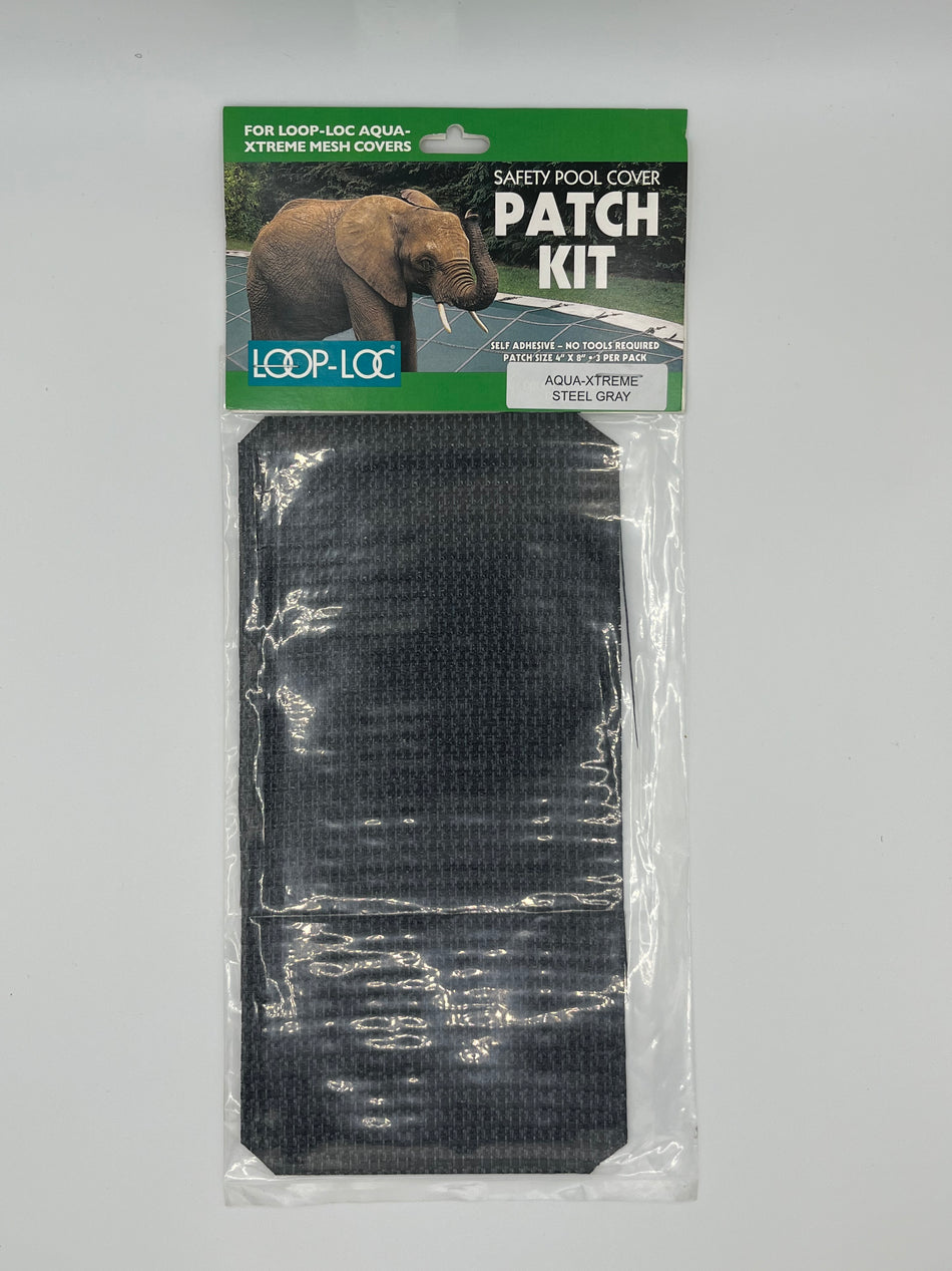 Genuine Loop-Loc Patch Repair Kit - Aqua Xtreme - Steel Gray