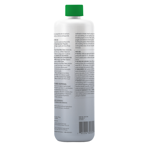 Master Spa - Leisure Time - Filter Clean 16 oz - Back View