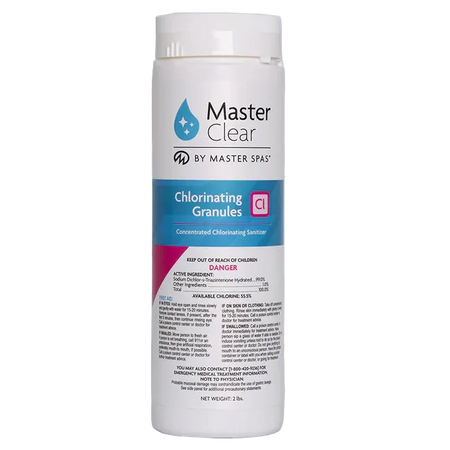 Master Clear Chlorinating Granules 2lbs Front