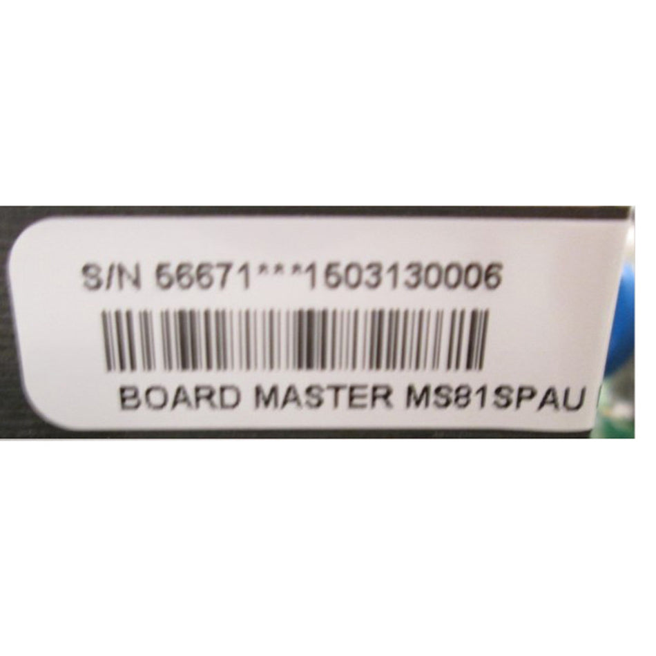 Master Spa - X801154 - Balboa Equipment MS81SPAU PC Board