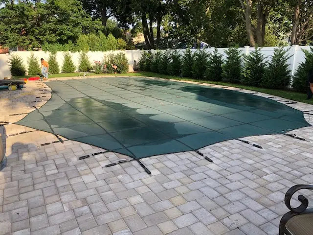 Loop-Loc fit: custom-fitted pool safety cover