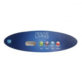Master Spa - X509118 - Healthy Living 4 Button Overlay for MVP260